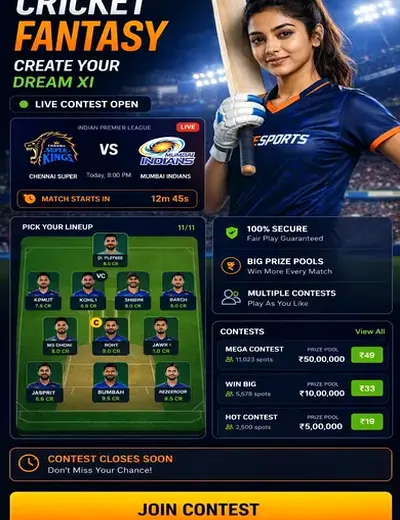99club (99 club game) fantasy cricket & matchday visual 3